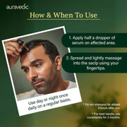 Auravedic Advance Hair Growth Serum For Scalp with 3% Redensyl, 2% Anagain, 3% Procapil, Caffeine, Biotin, Bhringaraj, Rosemary Oil For Hair Serum For Hair Fall Control 30ML