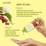 Auravedic Avocado Oil Grapeseed Oil firming body oil after bath for daily use 100 ml body oil for glowing skin anti aging face body massage oil for full body anti aging serum oil