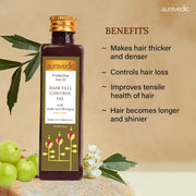 Auravedic Bhringaraj Hair Oil For Hair Fall Control Oil with Amla Mahabhringraj Oil For Hair Growth Serum For Scalp 100 ML Ayurvedic Hairoil