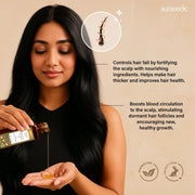 Auravedic Bhringaraj Hair Oil For Hair Fall Control Oil with Amla Mahabhringraj Oil For Hair Growth Serum For Scalp 100 ML Ayurvedic Hairoil