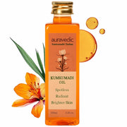 Auravedic Kumkumadi Oil For Face 100 Ml, Kumkumadi Tailam Face Oil For Glowing Skin, Dark Spot Corrector Face Serum