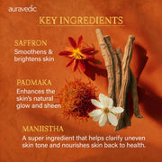 Auravedic Kumkumadi Oil For Face 100 Ml, Kumkumadi Tailam Face Oil For Glowing Skin, Dark Spot Corrector Face Serum