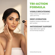 Avimee Herbal 10% Vitamin C Serum for Glowing Skin | Enriched with Hyaluronic Acid | Non Irritating, Safe for Sensitive Skin | Non Sticky | Clinically Proven Formula | For Men and Women| 25 mL