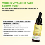 Avimee Herbal 10% Vitamin C Serum for Glowing Skin | Enriched with Hyaluronic Acid | Non Irritating, Safe for Sensitive Skin | Non Sticky | Clinically Proven Formula | For Men and Women| 25 mL