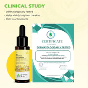 Avimee Herbal 10% Vitamin C Serum for Glowing Skin | Enriched with Hyaluronic Acid | Non Irritating, Safe for Sensitive Skin | Non Sticky | Clinically Proven Formula | For Men and Women| 25 mL