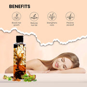 Ayurvedic Jadibuti Hair Growth Oil | Herbal Hair Oil for Hair Regrowth, Hair Fall Control, Dandruff & Scalp Care | Natural Ayurvedic Formula 200ml