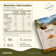 Wellwith by Ayuzera Himalayan Sea Buckthorn Berries Powder, 100g | Rich in Omega 3, 6, 7, 9 | Collagen, Fiber, Omegas, Vitamin C, Vitamin E | Dry Sea Buckthorn Berry Powder (100, Grams)