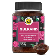 5:15 PM Gulkand 300gm | Premium Rose Petal Jam | Sun Cooked Damask Rose Gulkand| 100% Natural & Pure | Fresh Rose Petals Jam -300g