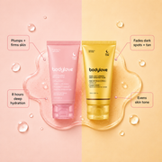 BodyLove K-Tech Combination Mask Duo | Korean Collagen Night Wrapping Mask + Kojic Acid Turmeric Ove