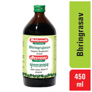 Baidyanath Asli Ayurved Bhringrajasava 450 ml |Multi-Benefit Ayurvedic Formula | Ayurvedic Ingredients Bhringraj Asav for Hair Growth, Liver, Cough Relief and Blood Purification