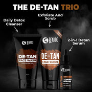 Beardo Detan Combo For Men (Set of 2) | Detan Body Wash & Detan Face Wash with Powerful Coffee Extract for Tan Removal | Hydrates & Exfoliates Men's Skin for Oil Control