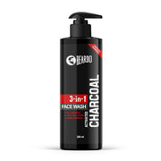 Beardo 3-in-1 Activated Charcoal Face Wash| Deep Cleanse, Exfoliate & Detoxify | All-in-One Face Wash for Oily Skin, Dirt & Pollution Removal | Oil Control Face wash for men 100ml