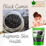 Bliss of Earth Certified Organic Black Cumin Kalonji Seeds, Nigella Seeds, 250GM