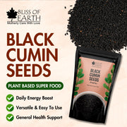 Bliss of Earth Certified Organic Black Cumin Kalonji Seeds, Nigella Seeds, 250GM