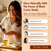 Bliss of Earth Certified Organic Black Cumin Kalonji Seeds, Nigella Seeds, 250GM
