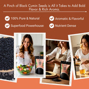 Bliss of Earth Certified Organic Black Cumin Kalonji Seeds, Nigella Seeds, 250GM