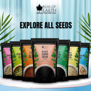 Bliss of Earth Certified Organic Black Cumin Kalonji Seeds, Nigella Seeds, 250GM