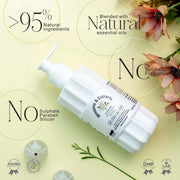 Blossoms & Extracts | Bounce & Shine Natural Ayurvedic Shampoo | Gooseberry & Bhringraj | Hair Fall Control & Shine Boost | For Daily Hair Wash