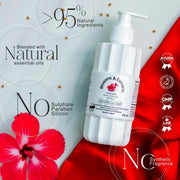 Blossoms & Extracts | Bounce & Smooth Ayurvedic Shampoo | Argan Oil, Fenugreek & Hibiscus | Frizz Control & Hair Strength | For Weak & Dandruff-Prone Hair