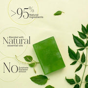 Blossoms & Extracts | Herbal Cleansing Ayurvedic Soap | Tea Tree, Holy Basil & Neem | Anti-Bacterial & Purifying | For Acne-Prone Skin