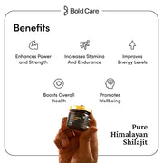 Bold Care Himalayan Shilajit Resin - Pure & Authentic, 10 gm (Pack of 1)