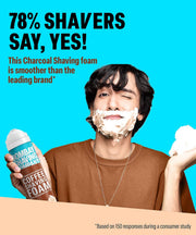 Bombay Shaving Company Charcoal Shaving Foam for Men, 425g (43% Extra) | More than 100 shaves | Activated Charcoal and Moroccan Argan Oil || Prime Exclusive Foam