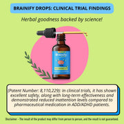 Brainify Drops for Kids | 2-16 Years | 30ml | Brahmi + Shankhpushpi + Vacha | 7 Time-Tested Natural Herbs Formulation | No Added Sugar & Preservatives