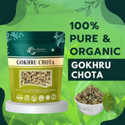 Brijbooti Gokhru Chota 100 Gr - Tribulus Terrestris Seeds - Small Caltrops | FSSAI, GMP, ISO Certified