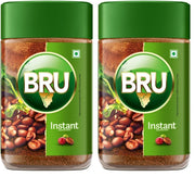 Bru Instant | Aromatic Coffee From South Indian Plantations | Premium Blend of Robusta & Arabica Beans For a Rich Coffee Experience | Bag, 100g