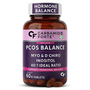 Carbamide Forte PCOS Supplement with Myo Inositol & D Chiro Inositol in an ideal 40:1 ratio | Inositol Supplement - 60 Tablets