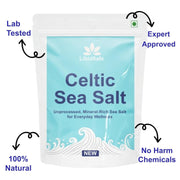 Celtic Sea Salt Organic 82 Minerals Coarse - Elevate Your Dishes with Hand Harvested Salt - Unmatched Flavor and Purity for Culinary Excellence (250 GM)