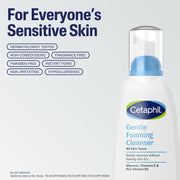 Cetaphil Foaming Face Wash, Gentle Foaming Cleanser For All Skin Types - 236 Ml| Foaming Face Wash With Vitamin E, B5| Dermatologist Recommended| Paraben, Sulphate Free