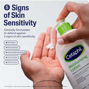 Cetaphil Moisturising Lotion 500ml for Dry to Normal & Sensitive Skin | 48H Hydration with Niacinamide, Panthenol & Glycerin | Fragrance-Free, Non-Greasy, Dermatologist Recommended, For Face and Body