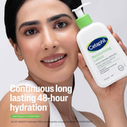 Cetaphil Moisturising Lotion 500ml for Dry to Normal & Sensitive Skin | 48H Hydration with Niacinamide, Panthenol & Glycerin | Fragrance-Free, Non-Greasy, Dermatologist Recommended, For Face and Body