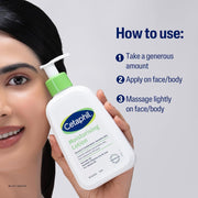 Cetaphil Moisturising Lotion 500ml for Dry to Normal & Sensitive Skin | 48H Hydration with Niacinamide, Panthenol & Glycerin | Fragrance-Free, Non-Greasy, Dermatologist Recommended, For Face and Body
