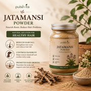 PulseVita Jatamansi Powder | Ayurvedic Hair Care Powder for Hair Fall, Dandruff & Stronger Roots