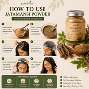 PulseVita Jatamansi Powder | Ayurvedic Hair Care Powder for Hair Fall, Dandruff & Stronger Roots
