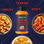 Grella Cheese Chilli Seasoning Powder 125 grams for Popcorn, Nachos, Pasta, Fries, Dips and other snacks by - SEASON IT UP, Theatre Cheese popcorn powder