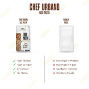 Chef Urbano Gluten Free Rice Fusilli Pasta 250 Gms | No Maida | No Wheat | No Transfat | Healthy Pasta | High Fibre | High Protein