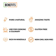 Chef Urbano Himalayan Pink Salt 1 kg | 100% Pure & Natural | Mineral Rich Salt | Low Sodium | Packed with 84 Minerals