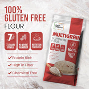 Chef Urbano Multigrain Atta (Certified Gluten Free) 1 Kg | 7 Millets Mix Flour | High Protein & Fiber | Supports Weight management | No Wheat | No Maida | Suitable for Celiacs | Ideal for Soft Rotis & Healthy Cooking