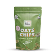 Chef Urbano Oats Chips Cream & Onion 85g | Gluten Free | | Vegan | Low GI| Crunchy Healthy Snacks | High Protein and Fiber Rich | Good for Diet | Good for Kids