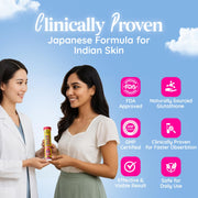 Chicnutrix Glow Glutathione Effervescent Tablets with Vitamin C |Japanese Glutathione 500mg For Radiant, Even-Toned and Glowing Skin | Sugar-Free| Strawberry Lemon Flavour | 10 Tablets
