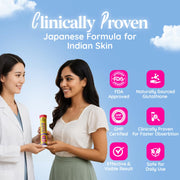 Chicnutrix Glow Glutathione Effervescent Tablets with Vitamin C |Japanese Glutathione 500mg For Radiant, Even-Toned and Glowing Skin | Sugar-Free| Blackcurrant Flavour | 20 Tablets