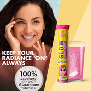 Glow – Glutathione Tablets for Skin Glow & Even-Toned Skin - Strawberry & Lemon
