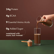 Cosmix No-Nonsense Plant Protein | 24 Protein/Serve, 500g Pouch | Chikamagalur Mocha (Coffee) | Plant Based Protein, Pea & Rice Isolate | Clean, Easy to Digest | All Essential Amino Acids