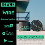 Cocky - The One Sunscreen & Moisturizer for Men | SPF 50, PA ++++, Super Matte, Sweat Resistant | Powered by Tea Tree, Pentavitin, Vitamin B5 and Suncat DE | For Oily, Dry, Normal & Combination Skin | Sulphate & Paraben Free | 50 gm