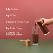 Cosmix No-Nonsense Plant Protein | 24 Protein/Serve, 500g Pouch | Cocoa Beet | Plant Based Protein, Pea & Rice Isolate | Clean, Easy to Digest | All Essential Amino Acids