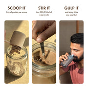 Cosmix No-Nonsense Plant Protein | 24 Protein/Serve, 500g Pouch | Cocoa Beet | Plant Based Protein, Pea & Rice Isolate | Clean, Easy to Digest | All Essential Amino Acids