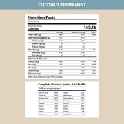 Cosmix No-Nonsense Plant Protein | 24 Protein/Serve, 500g Pouch | Coconut Peppermint| Plant Based Protein, Pea & Rice Isolate | Clean, Easy to Digest | All Essential Amino Acids